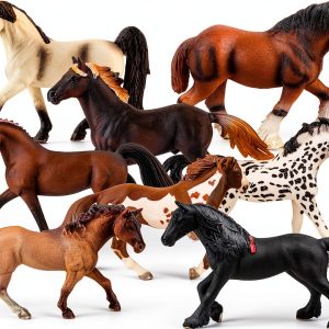 Divwa Horse Figures Realistic PVC Animal Toys for Kids-0