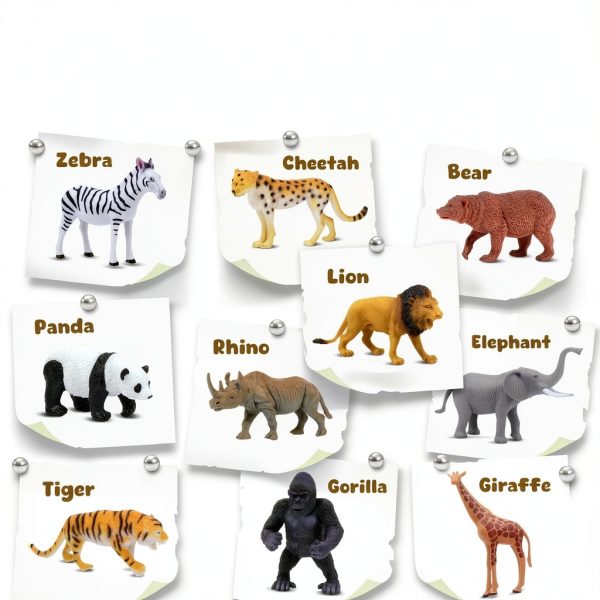 Toy-Mate Safari Animal Figures Durable Plastic Educational-1