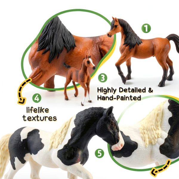 Toy-Mate Horse Figurines Realistic PVC Plastic Animal Toys-4
