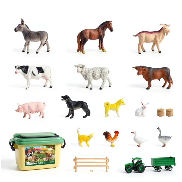 WAIIW Farm Animal Toys 23 PCS Playset for Kids 3-15 Years-3