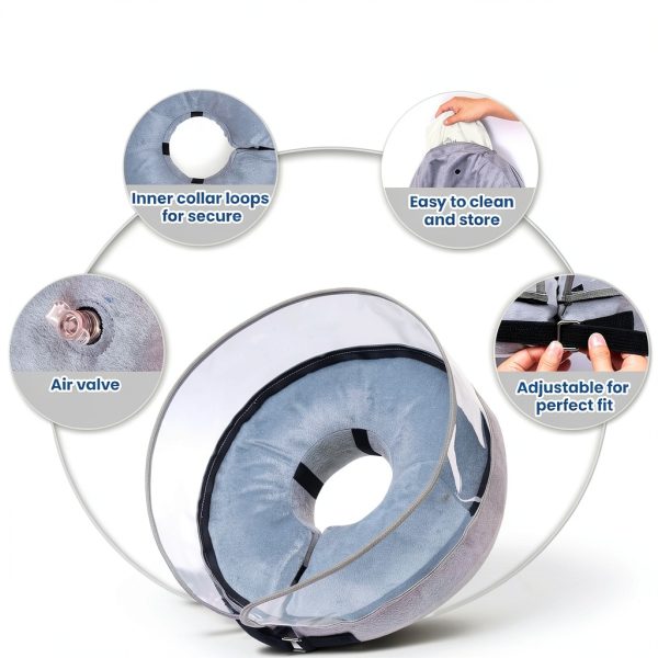 BARKLESS Inflatable Dog Cone Collar Recovery Alternative-7