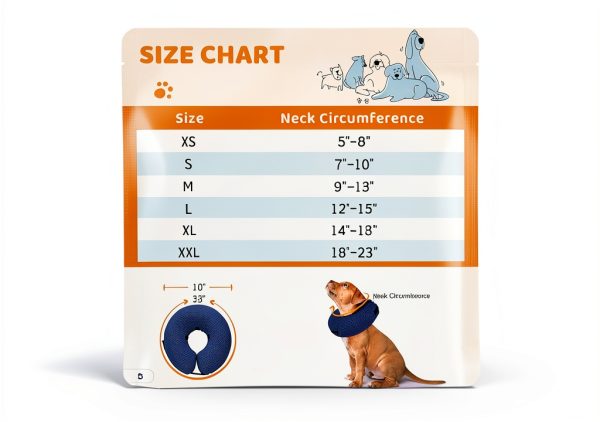 Supet Inflatable Dog Collar Soft Recovery Cone Alternative-5