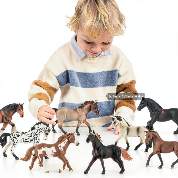 Divwa Horse Figures Realistic PVC Animal Toys for Kids-1
