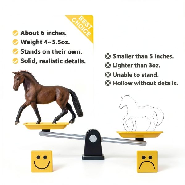 Divwa Horse Figures Realistic PVC Animal Toys for Kids-2