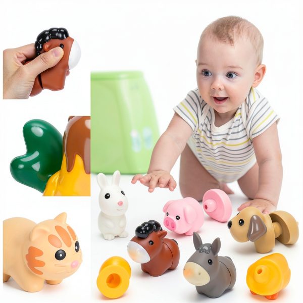 V-Opitos Farm Animal Matching Toys Montessori Learning Ages-4