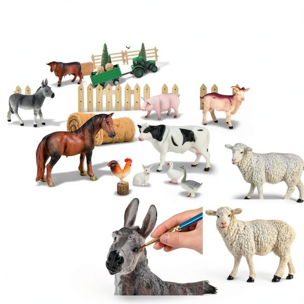 WAIIW Farm Animal Toys 23 PCS Playset for Kids 3-15 Years-1