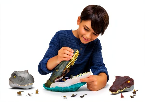 Mattel Mosasaurus Micro Adventure Playset Dinosaur Toy Kids-1