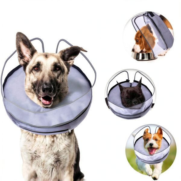 BARKLESS Inflatable Dog Cone Collar Recovery Alternative-5