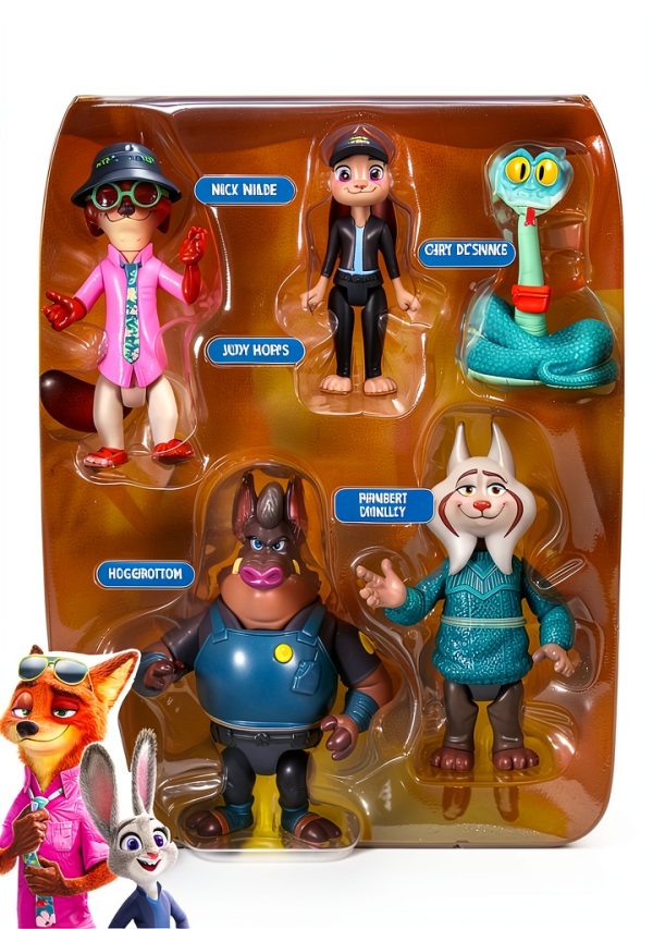 Zootopia 2 5 Pack Articulated Figures Jazwares Toys Kids-1
