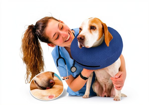 Supet Inflatable Dog Collar Soft Recovery Cone Alternative-1