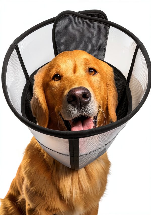WinWeal Dog Cone Collar Soft Mesh Double Layer Recovery-0