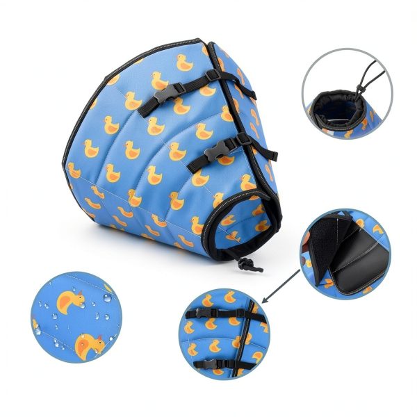 Avont Pet Recovery Collar Foldable Water Repellent Dog Cone-6