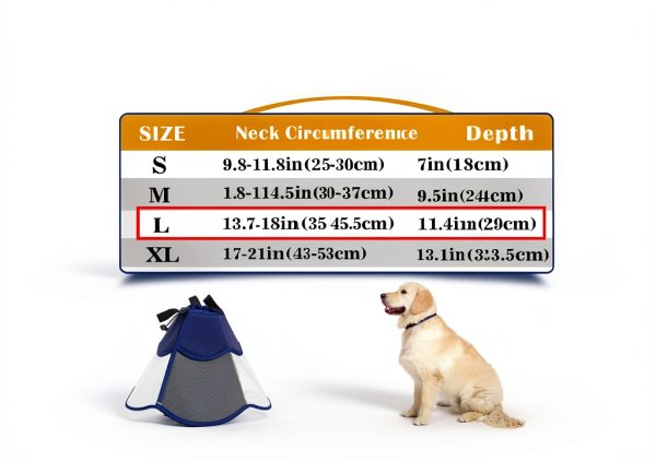 TZBEINN Dog Cone Collar Adjustable Comfortable Recovery-4