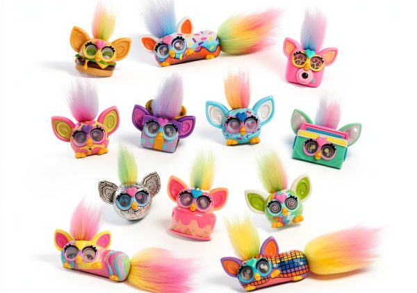 Furby Mini Figures Hasbro Collectible Toys Colorful Eyes-0