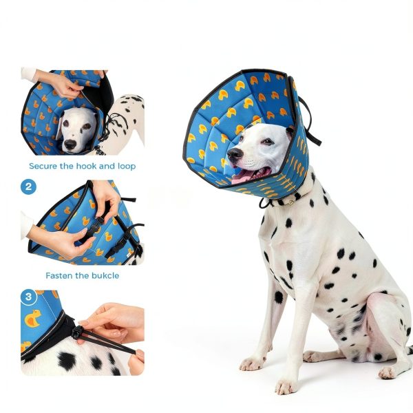 Avont Pet Recovery Collar Foldable Water Repellent Dog Cone-5
