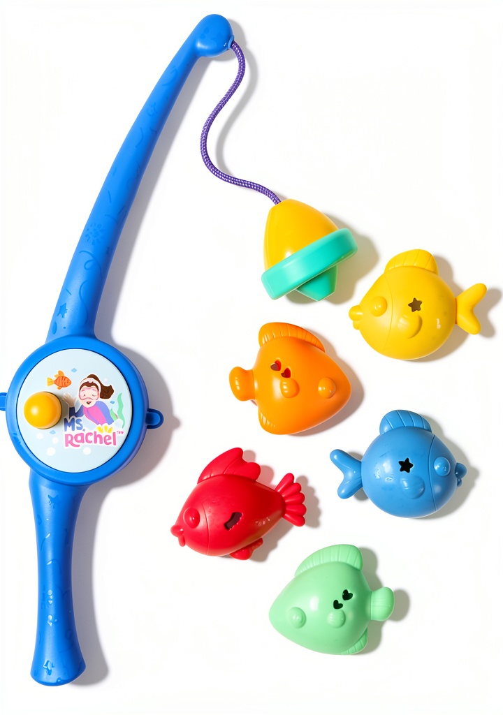 Ms. Rachel Counting Fishes Playset with rod and floating fish in water