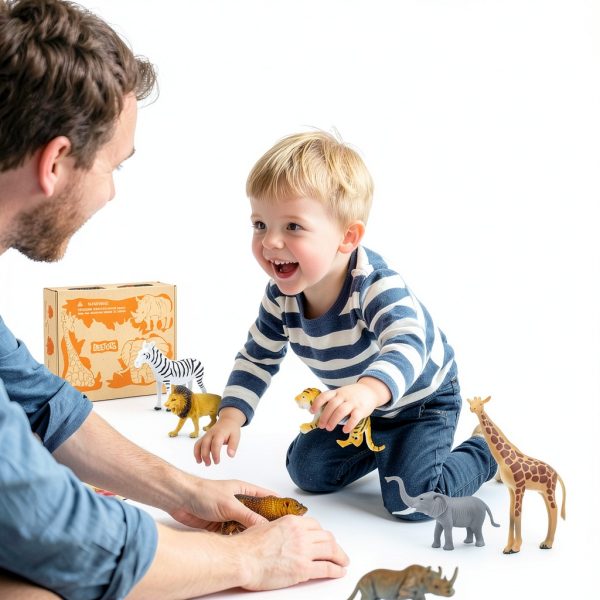 Toy-Mate Safari Animal Figures Durable Plastic Educational-6