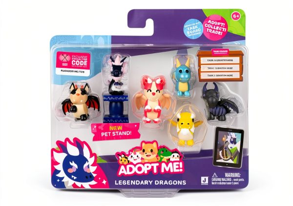 Jazwares Adopt Me Legendary Dragons 6 Figure Pack Toys-0