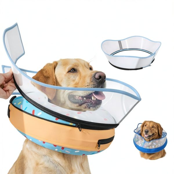 Toptakeit Inflatable Dog Collar Recovery Cone Donut Design-2
