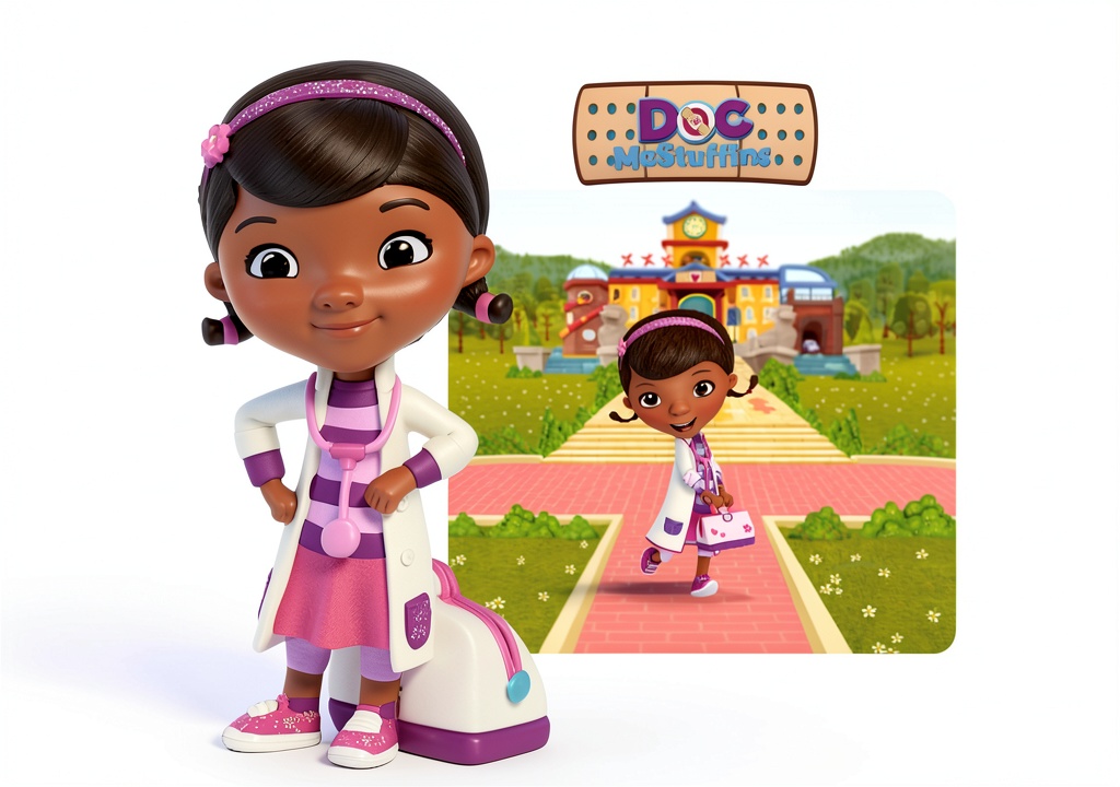 Tonies Doc McStuffins audio toy character displayed on a table