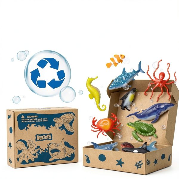 Beetots Ocean Animal Figures Realistic Educational Kids Toys-6