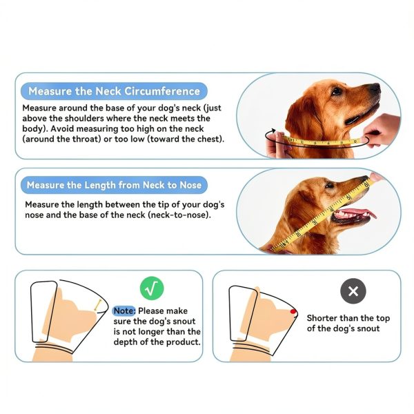 WinWeal Dog Cone Collar Soft Mesh Double Layer Recovery-3