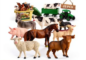 WAIIW Farm Animal Toys 23 PCS Playset for Kids 3-15 Years-0