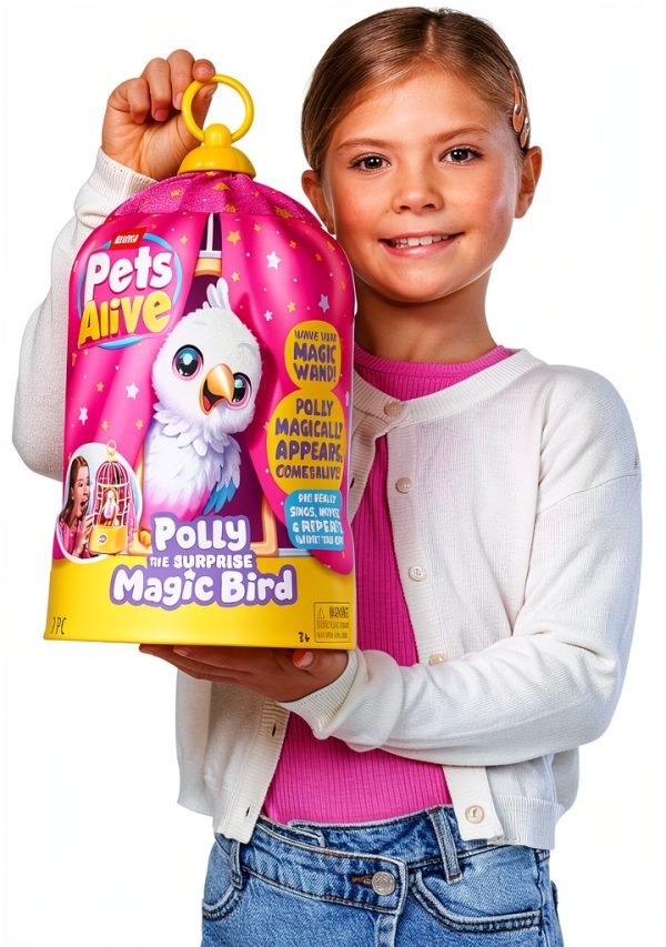 ZURU Polly Magic Bird Toy Interactive Singing Repeater-5