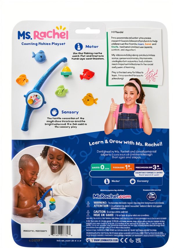 Ms Rachel Counting Fishes Playset Magnetic Fishing Toddler-8