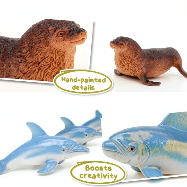 Beetots Ocean Animal Figures Realistic Educational Kids Toys-4