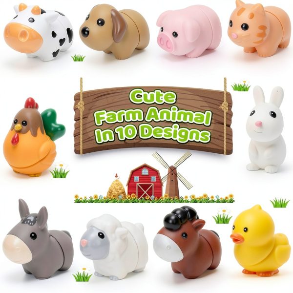 V-Opitos Farm Animal Matching Toys Montessori Learning Ages-2