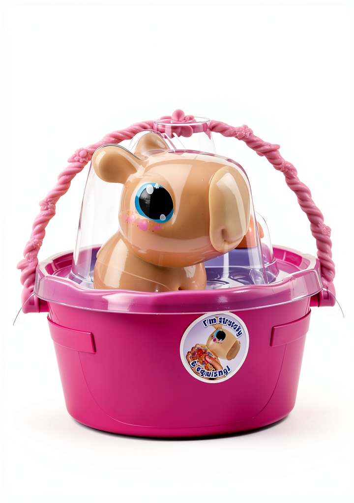 Goliath Let's Glo Capybara floating in a bathtub with glowing effect