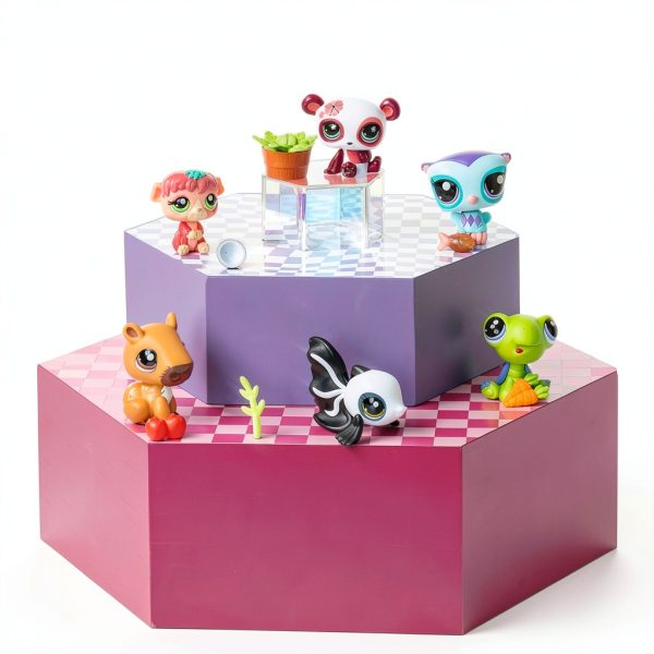 Littlest Pet Shop Series 3 Bobblin Pets Collectible Figures-3