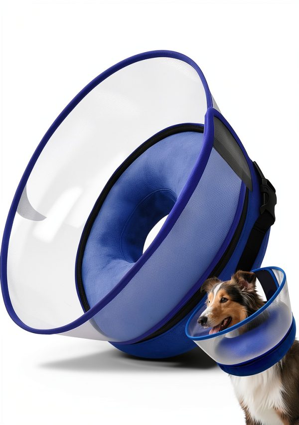 Furrtripsy Dog Recovery Collar Adjustable Inflatable Shield-0