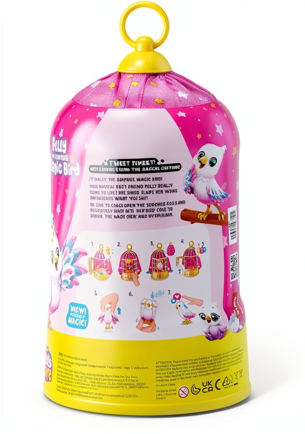 ZURU Polly Magic Bird Toy Interactive Singing Repeater-7