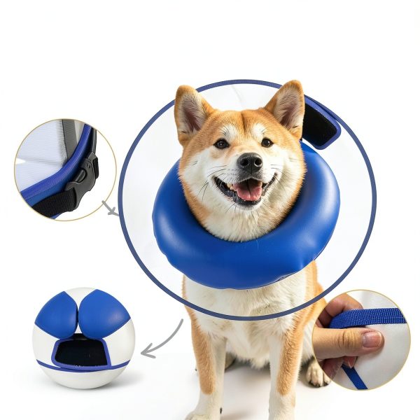 Furrtripsy Dog Recovery Collar Adjustable Inflatable Shield-3