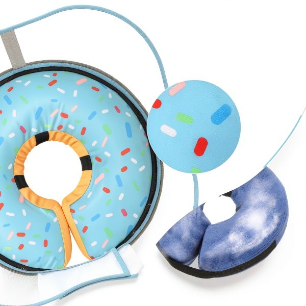 Toptakeit Inflatable Dog Collar Recovery Cone Donut Design-3