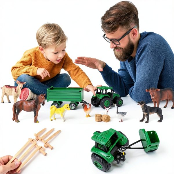 WAIIW Farm Animal Toys 23 PCS Playset for Kids 3-15 Years-4