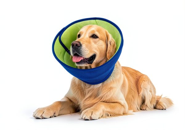 Fickte Soft Dog Cone Collar Green-Blue L+ Pet Supplies-2