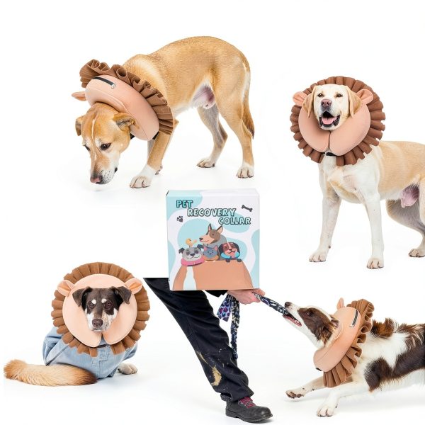 KOOLTAIL Inflatable Dog Cone Collar Adjustable-5