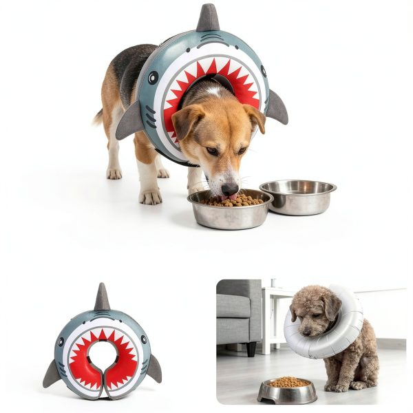 Adjustable Dog Cone Collar KOOLTAIL Inflatable-3