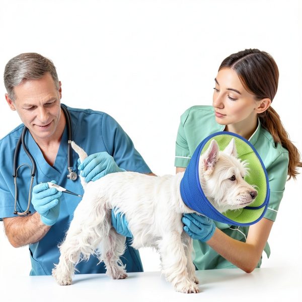 Fickte Soft Dog Cone Collar Green-Blue L+ Pet Supplies-5