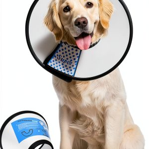 Dog Recovery Collar Supet Soft PVC Adjustable Cone Size-0