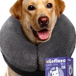 Loflaze Grey Inflatable Dog Donut Collar Soft Recovery Cone Adjustable-0