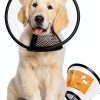 Pet Recovery Cone Qiyadin Translucent Soft Plastic Collar for Dogs-0