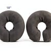 Loflaze Grey Inflatable Dog Donut Collar Soft Recovery Cone Adjustable-4