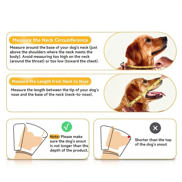 Vithael Dog Recovery Cone L Double‑Layer Soft Mesh Protective Collar-3
