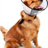 Pet Recovery Cone Qiyadin Translucent Soft Plastic Collar for Dogs-5