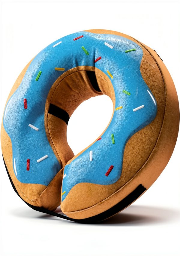Dog Recovery Collar Inflatable Donut Cone by Grand Line Adjustable-0