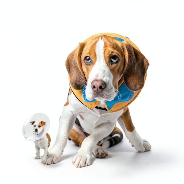 Dog Recovery Collar Inflatable Donut Cone by Grand Line Adjustable-6